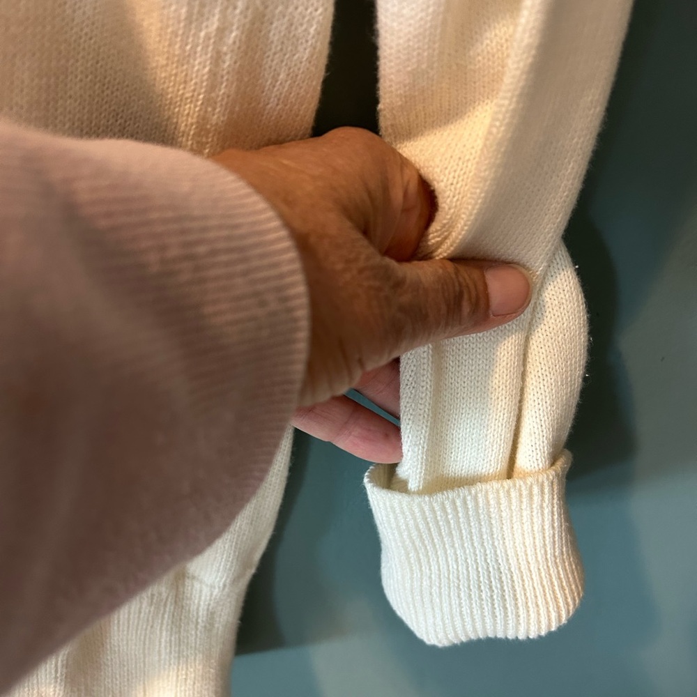 Ralph Lauren Cream Cardigan with Piping READ - Picture 11 of 12
